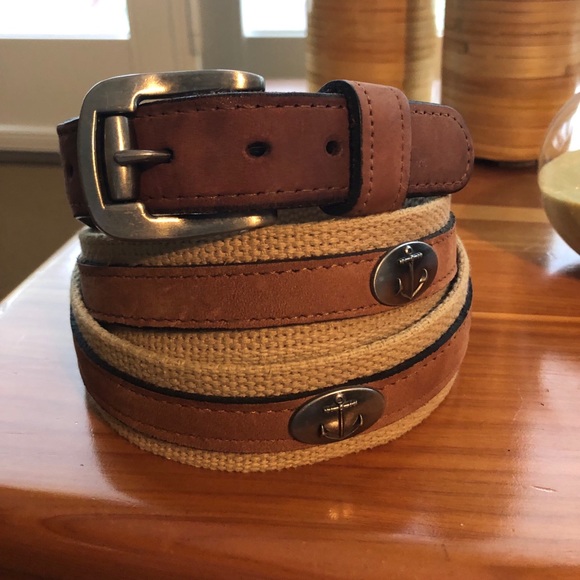 West Marine Other - West Marine Belt Leather and Fabric Anchor Logo